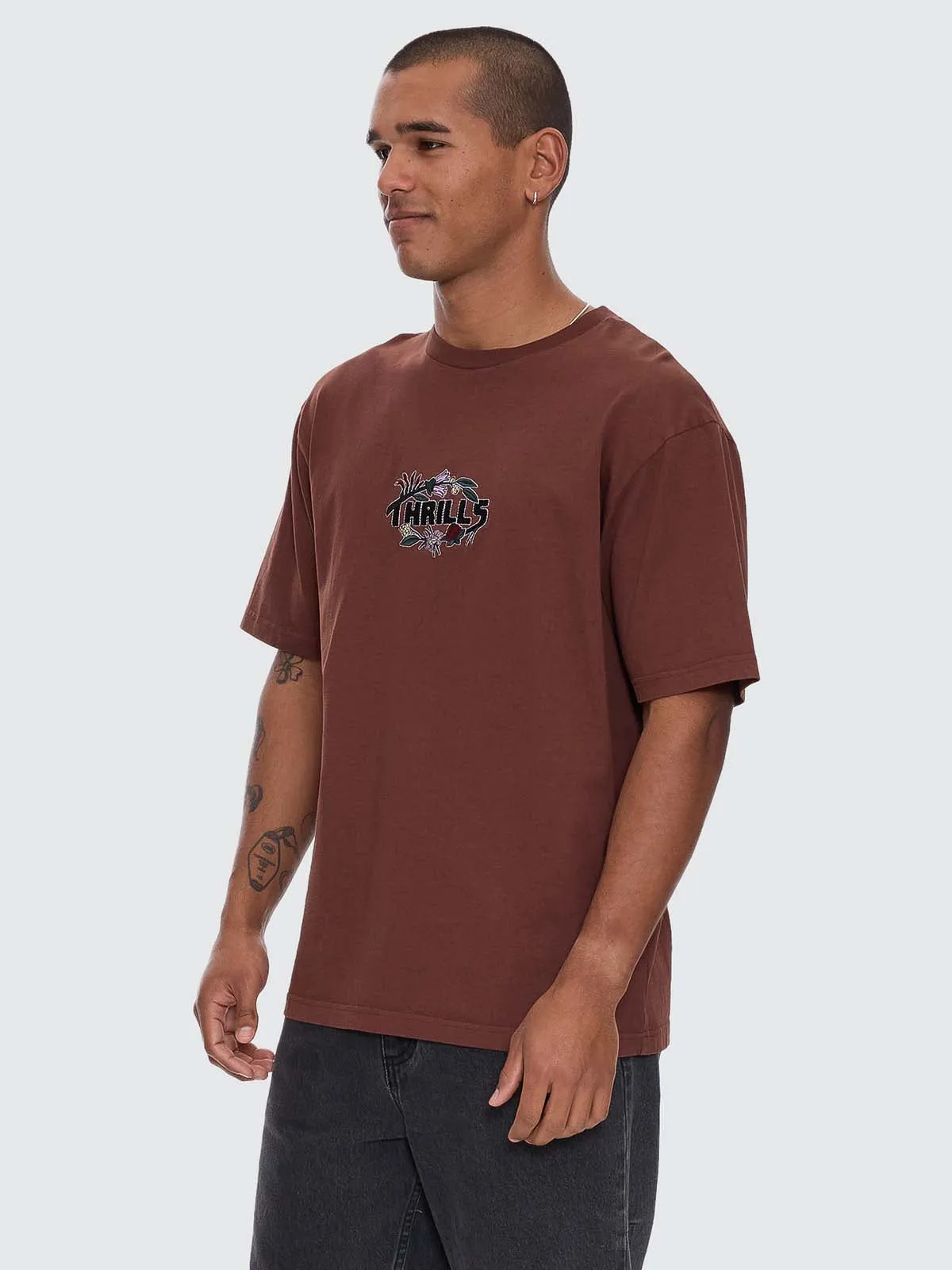 Beauty Around Us Oversize Fit Tee - Acorn sold by Thrills product image thumbnail 2