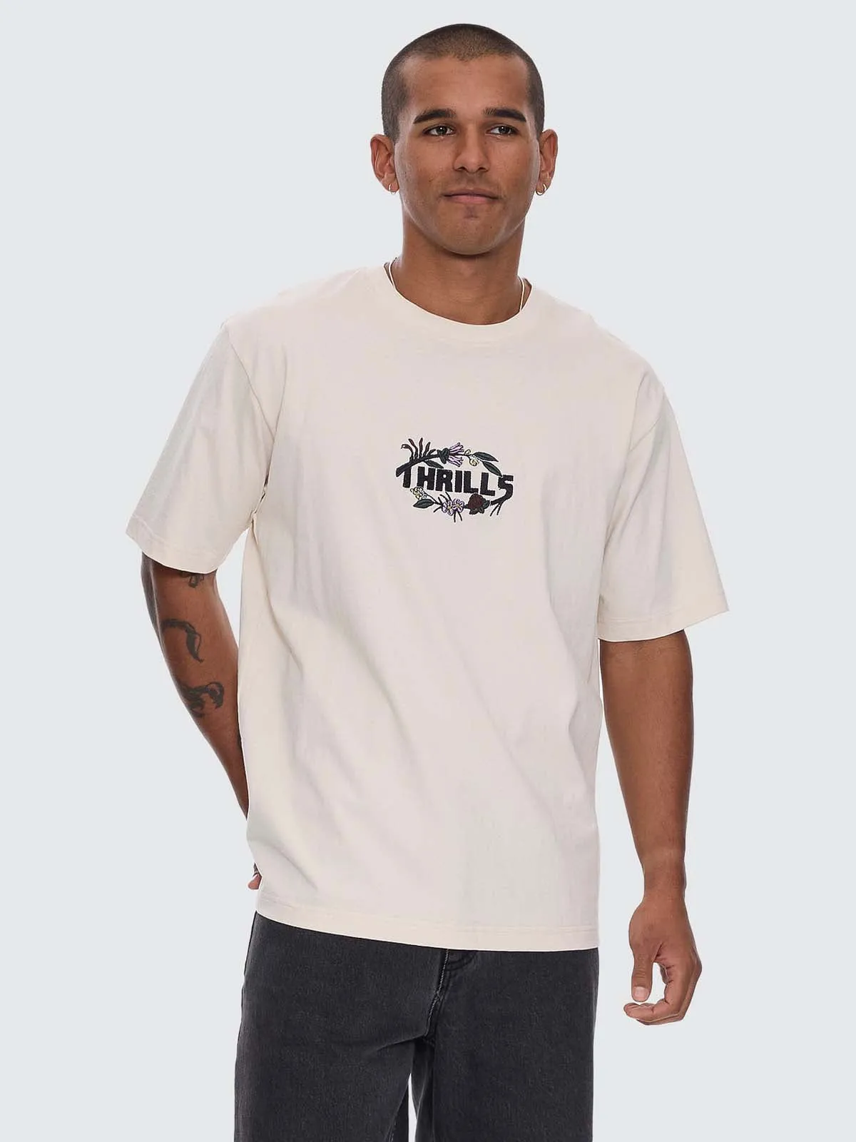 Beauty Around Us Oversize Fit Tee - Unbleached sold by Thrills product image thumbnail 4
