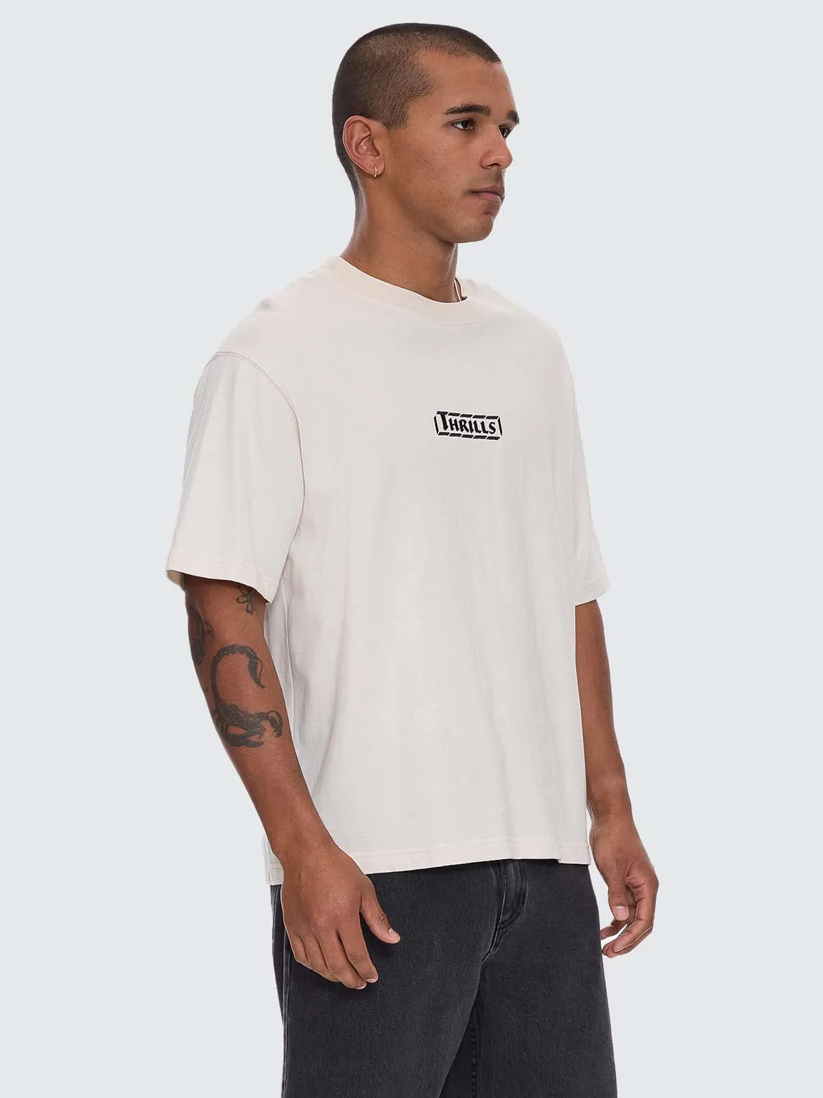 Calm State Embro Box Crop Tee - Unbleached sold by Thrills product image thumbnail 5