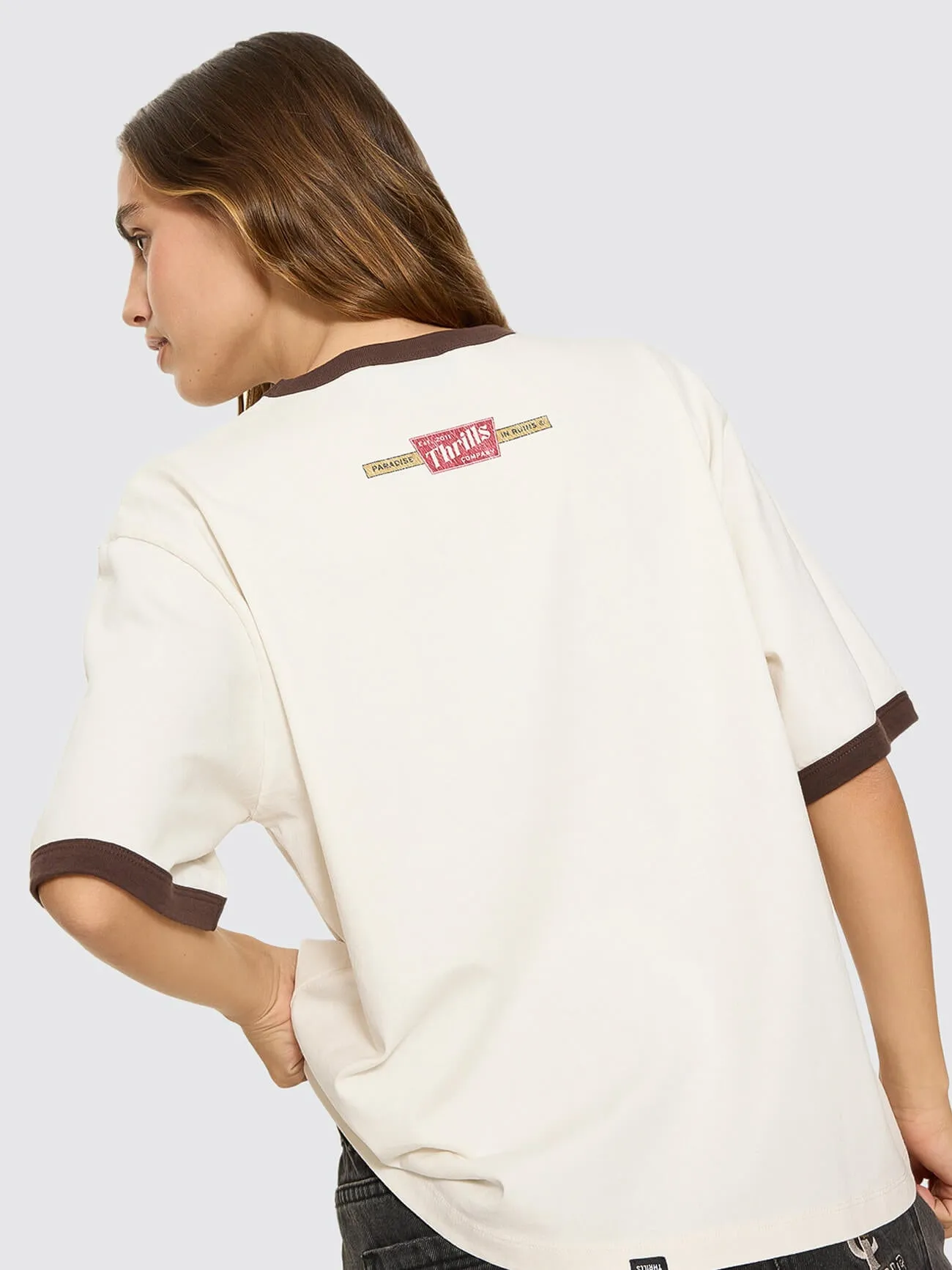 Forgotten Paradise Square Tee - Bone sold by Thrills product image thumbnail 3