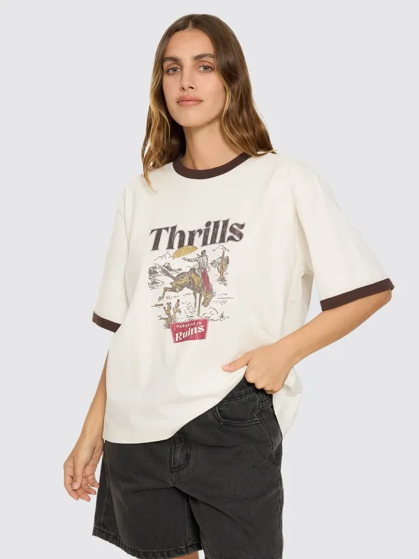 Forgotten Paradise Square Tee - Bone sold by Thrills