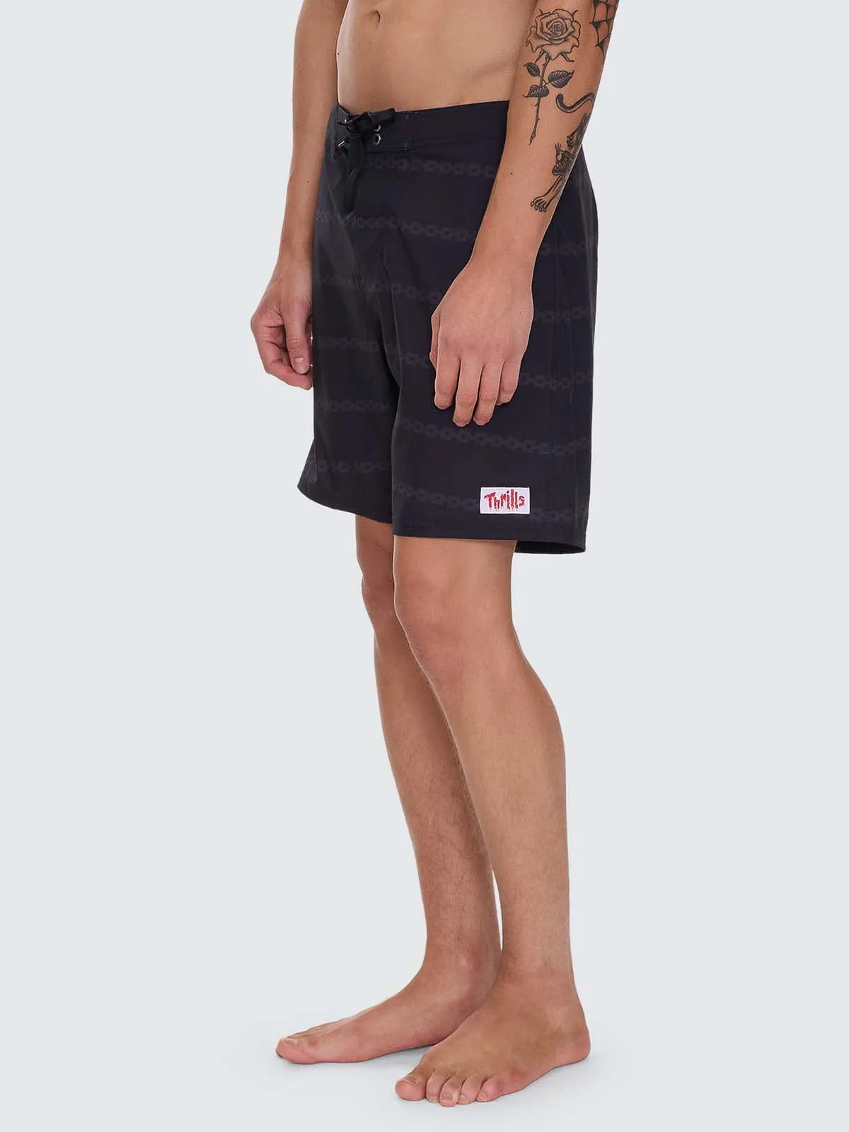 Once Bitten Twice Shy Boardshort - Black sold by Thrills product image thumbnail 4