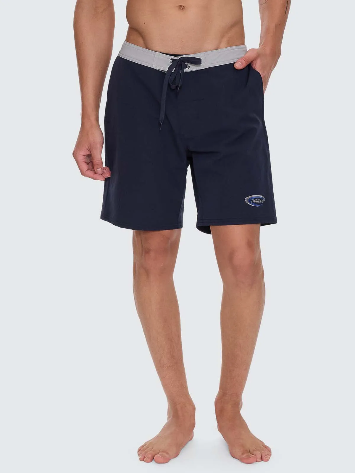 Fusion Side Pocket Boardshort - Indigo sold by Thrills