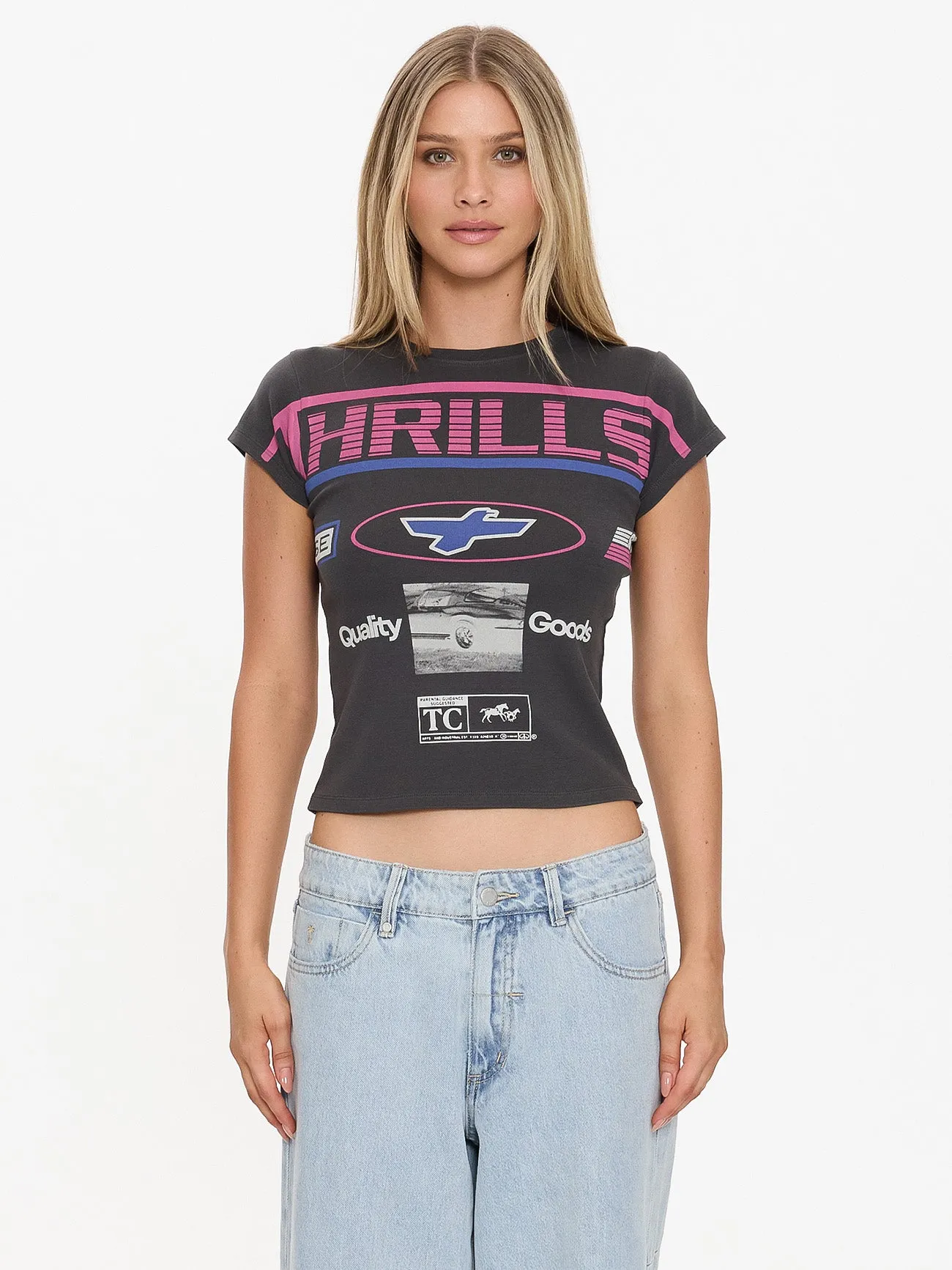 Speed Kills Club Tee - Merch Black sold by Thrills product image thumbnail 4