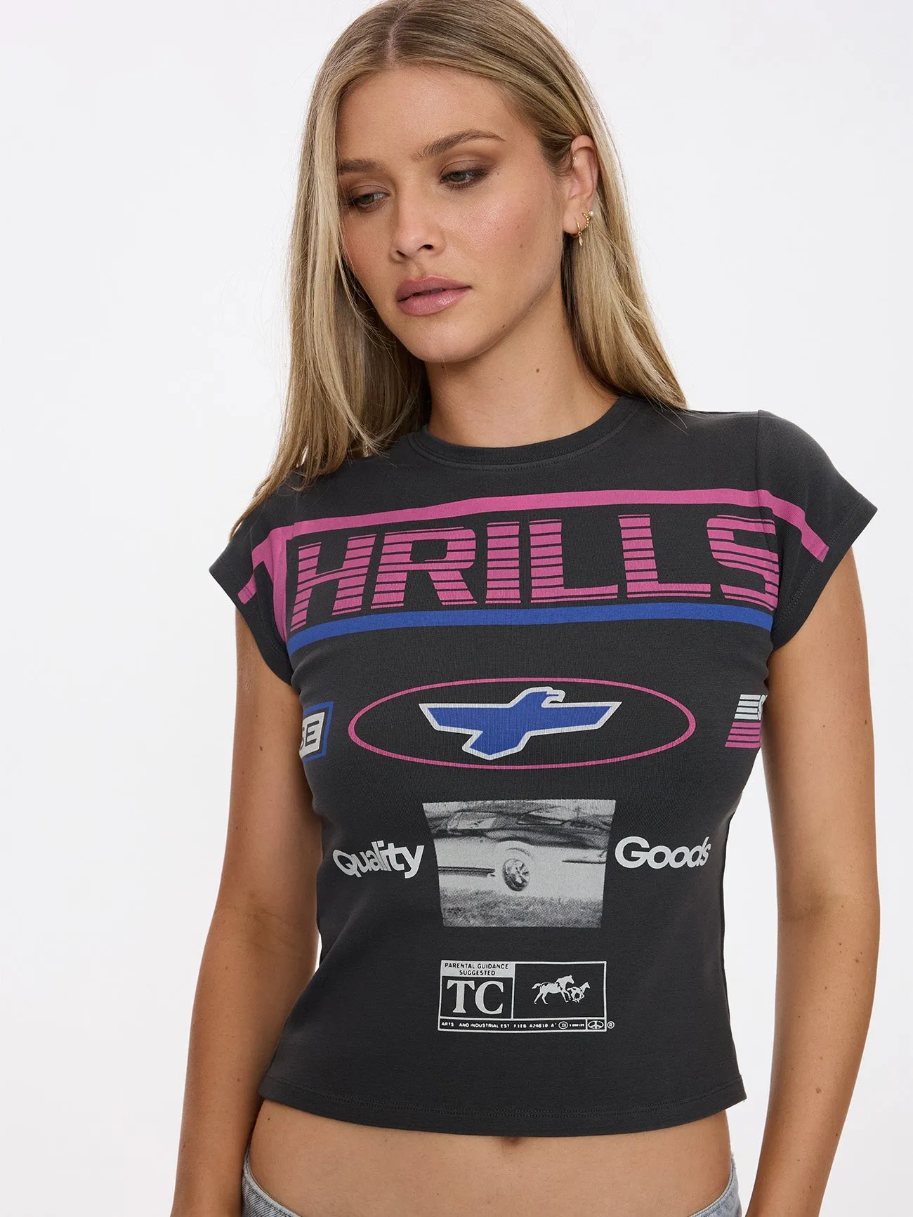 Speed Kills Club Tee - Merch Black sold by Thrills
