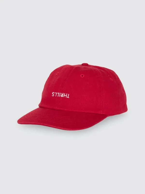 Minimal Thrills Dad Hat - True Red sold by Thrills