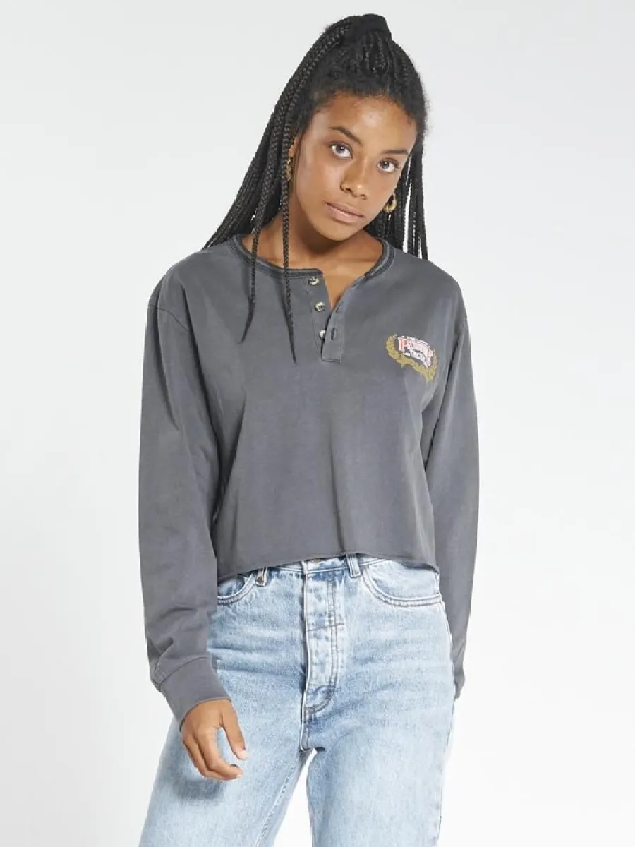 Speed Wreath LS Merch Crop Tee - Merch Black sold by Thrills