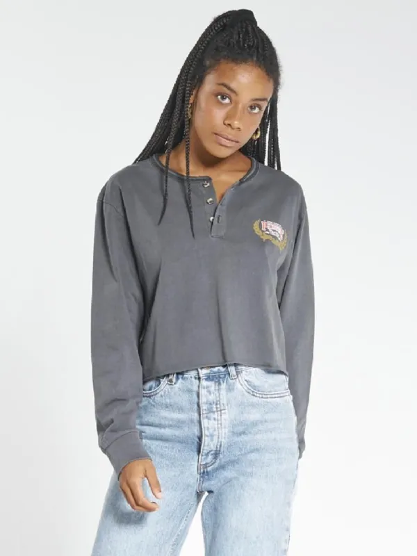 Speed Wreath LS Merch Crop Tee - Merch Black sold by Thrills