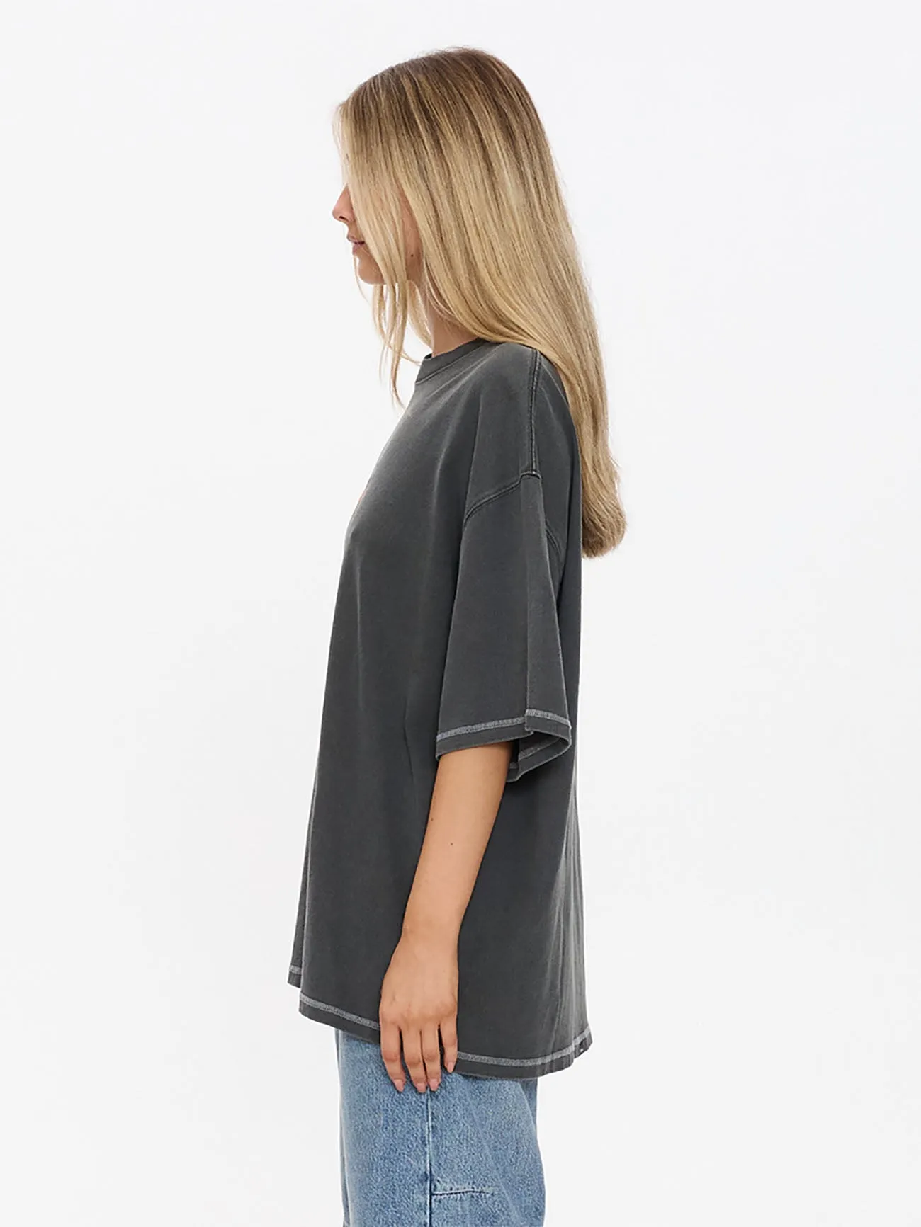 Take It Easy Oversized Tee - Merch Black sold by Thrills product image thumbnail 3