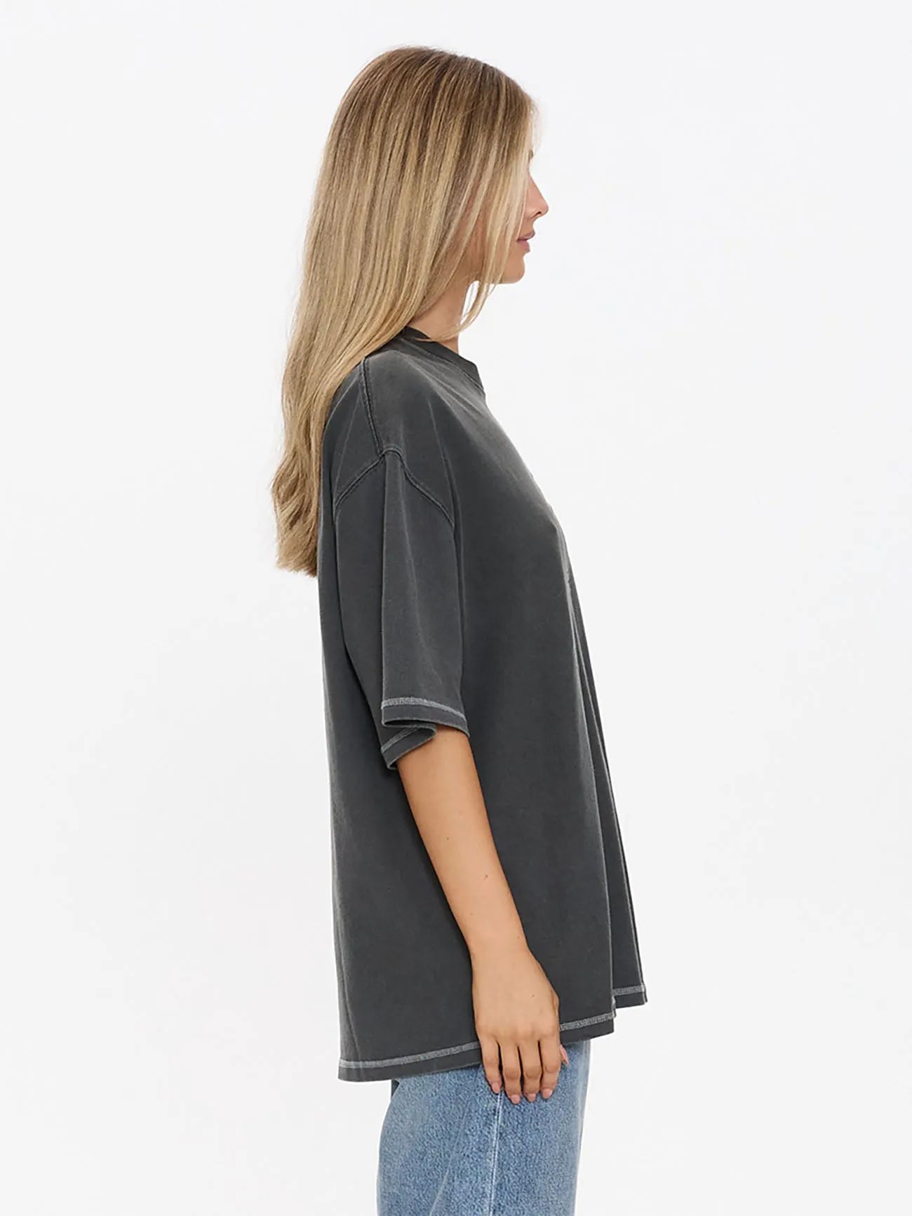 Take It Easy Oversized Tee - Merch Black sold by Thrills product image thumbnail 4