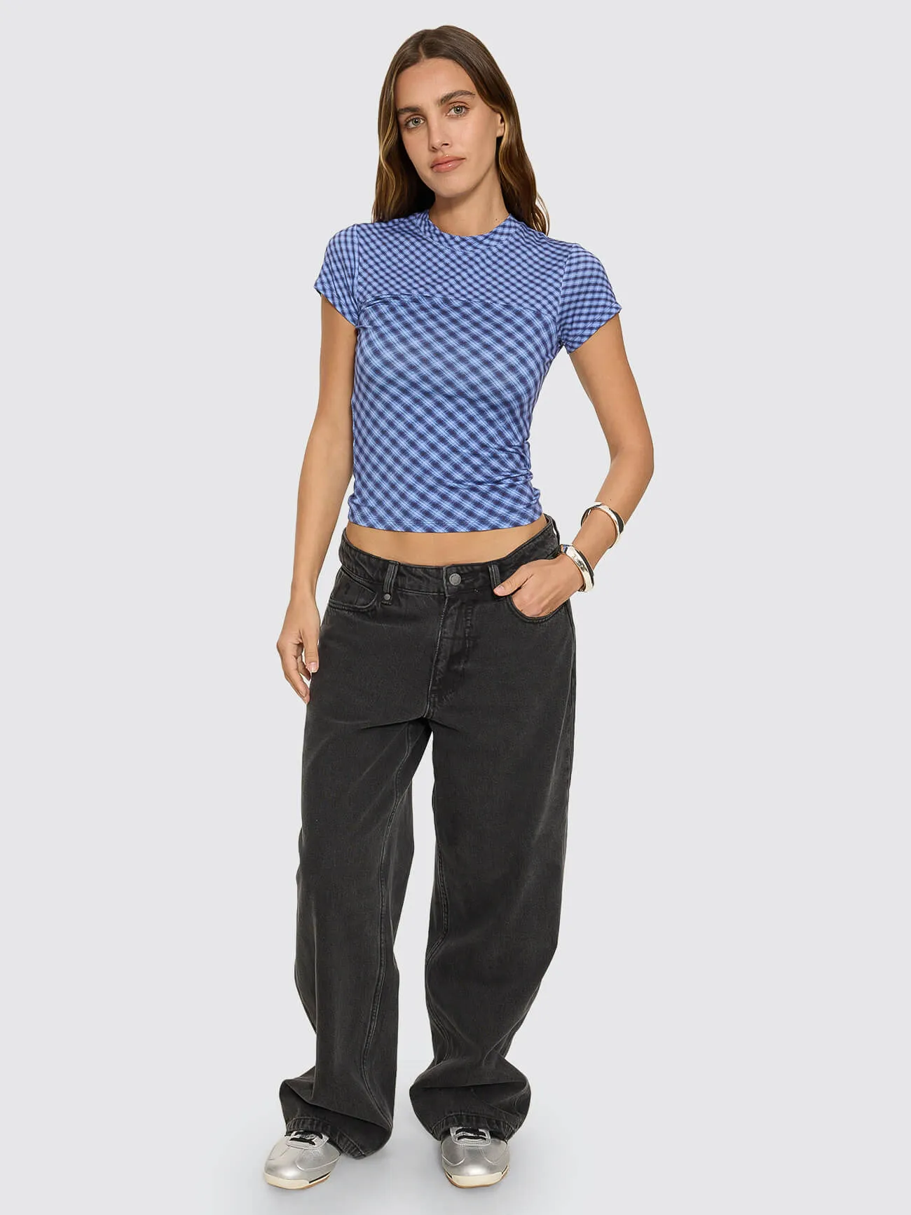 High Speed Check Panelled Club Tee - Guardian Navy sold by Thrills product image thumbnail 3