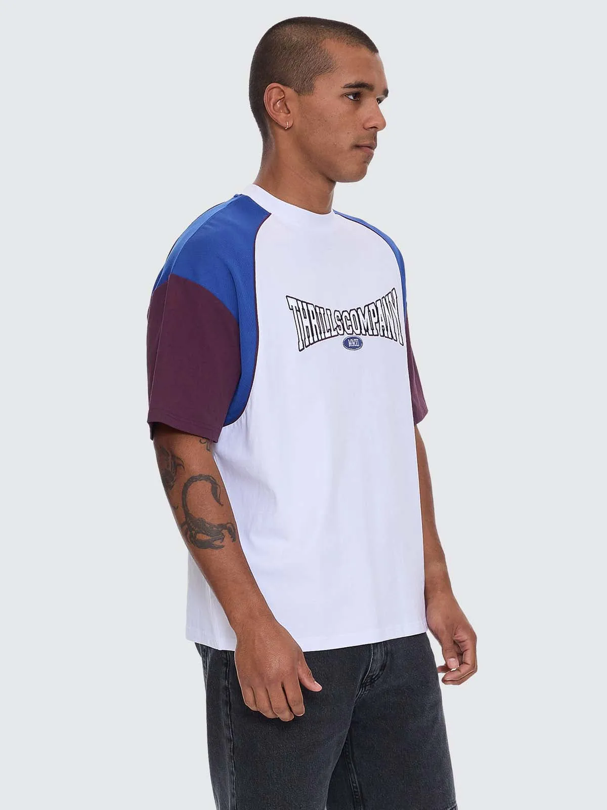 Stakes Are High Box Fit Oversize Tee - White - Fig sold by Thrills product image thumbnail 4