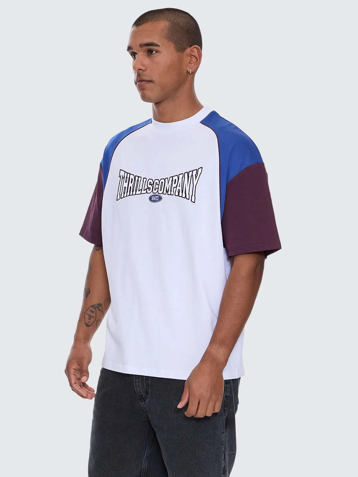Stakes Are High Box Fit Oversize Tee - White - Fig sold by Thrills product image thumbnail 2