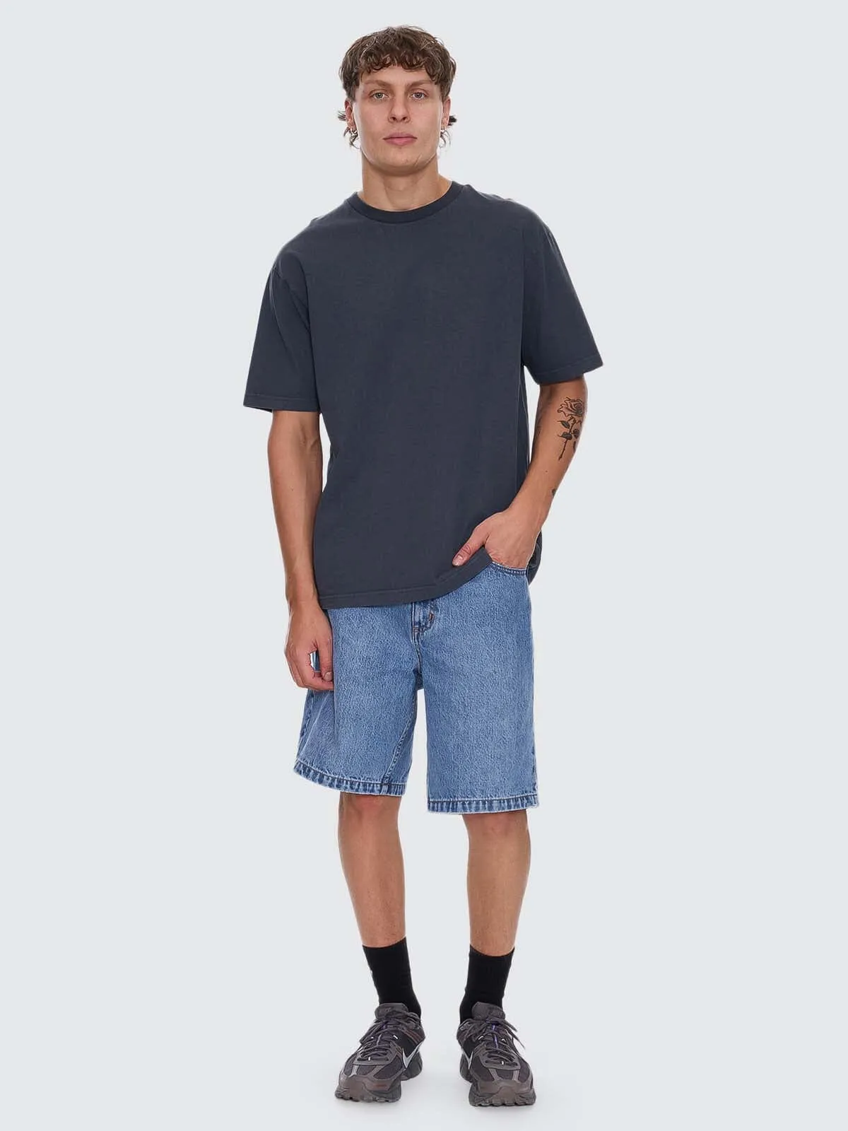 Thrills Military Oversize Fit Tee - Ebony sold by Thrills