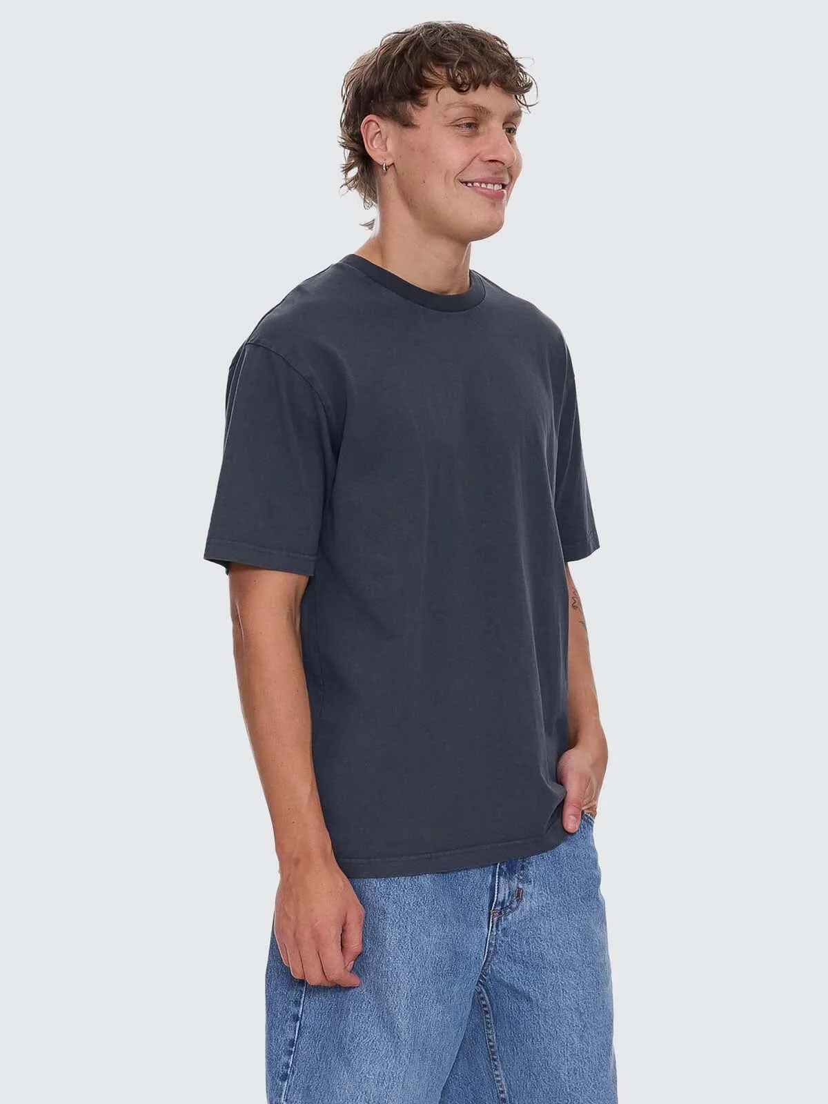 Thrills Military Oversize Fit Tee - Ebony sold by Thrills product image thumbnail 4