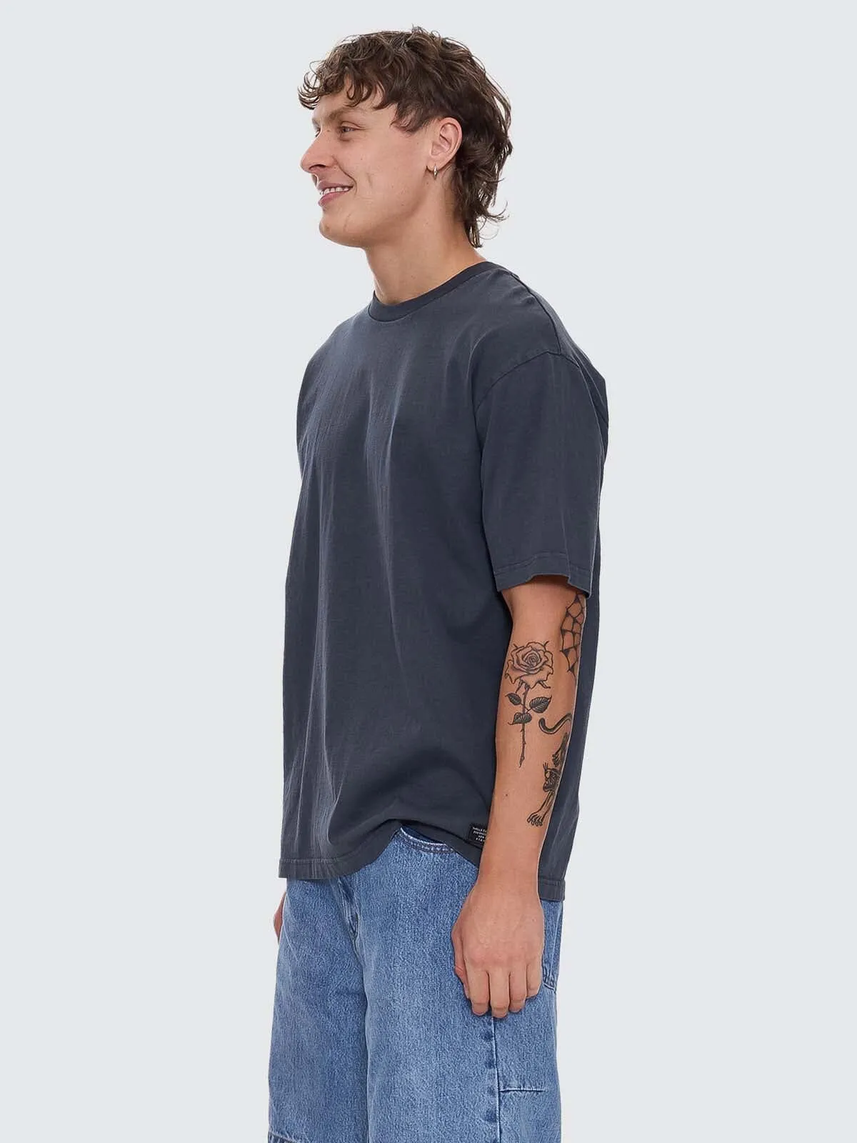 Thrills Military Oversize Fit Tee - Ebony sold by Thrills product image thumbnail 2