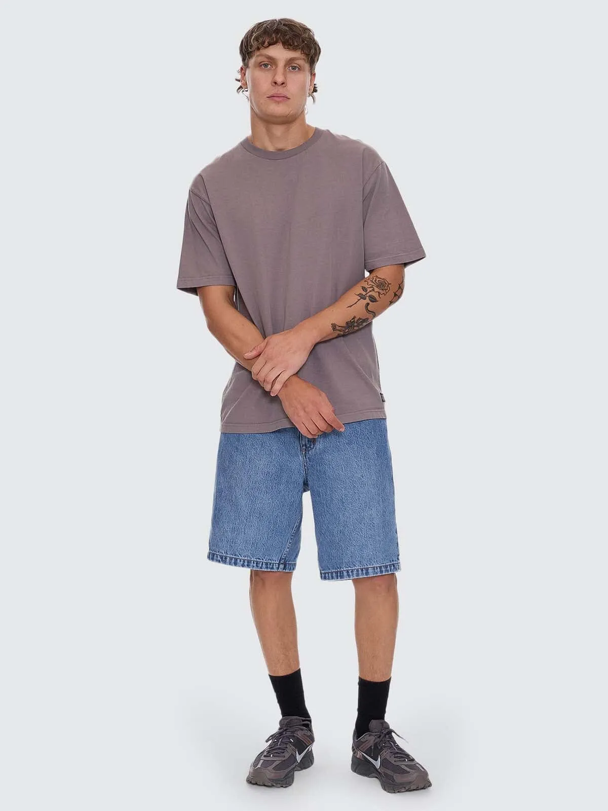 Thrills Military Oversize Fit Tee - Shroom sold by Thrills product image thumbnail 4