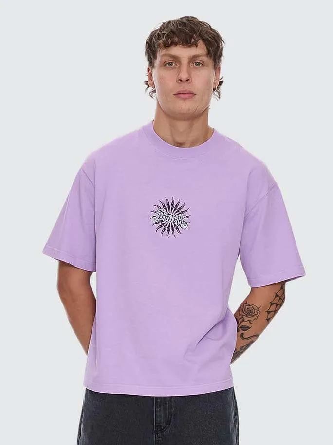 Peace Power Embro Box Crop Tee - Lupine sold by Thrills