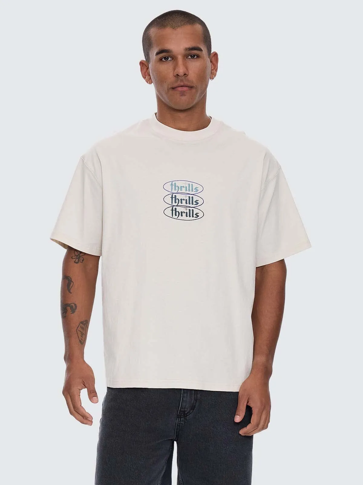 Crystal Clear Box Crop Tee - Heritage White sold by Thrills