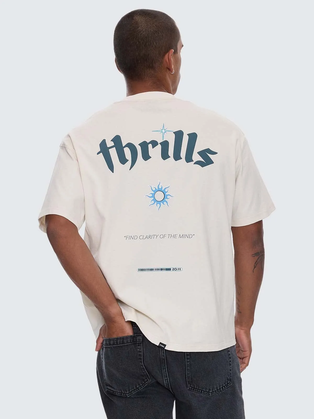 Crystal Clear Box Crop Tee - Heritage White sold by Thrills product image thumbnail 3