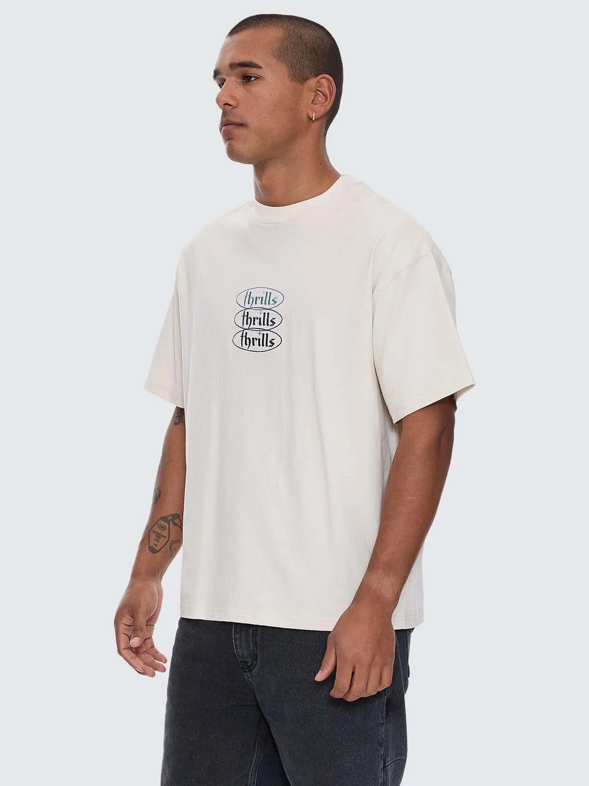 Crystal Clear Box Crop Tee - Heritage White sold by Thrills product image thumbnail 2