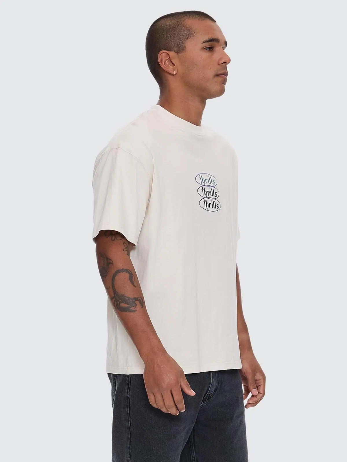 Crystal Clear Box Crop Tee - Heritage White sold by Thrills product image thumbnail 4