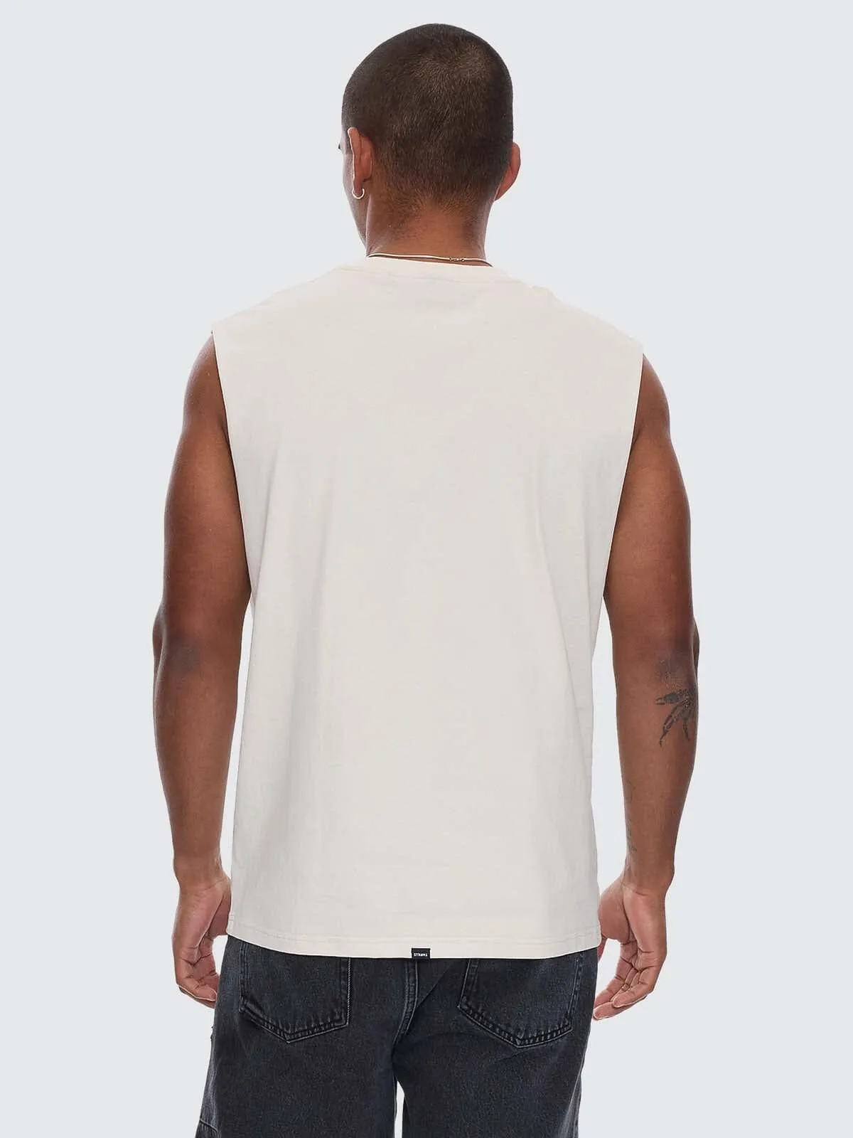Fusion Merch Fit Muscle Tee - Heritage White sold by Thrills product image thumbnail 3