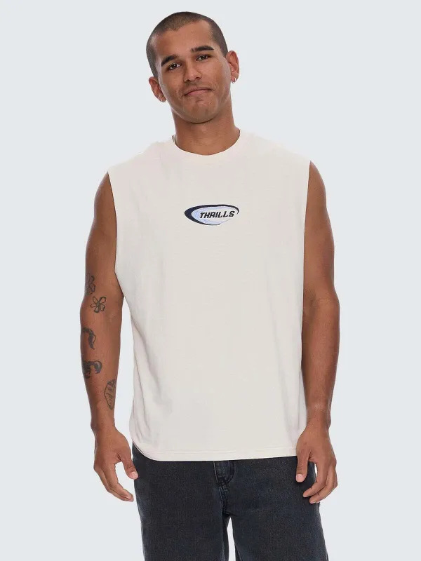 Fusion Merch Fit Muscle Tee - Heritage White sold by Thrills