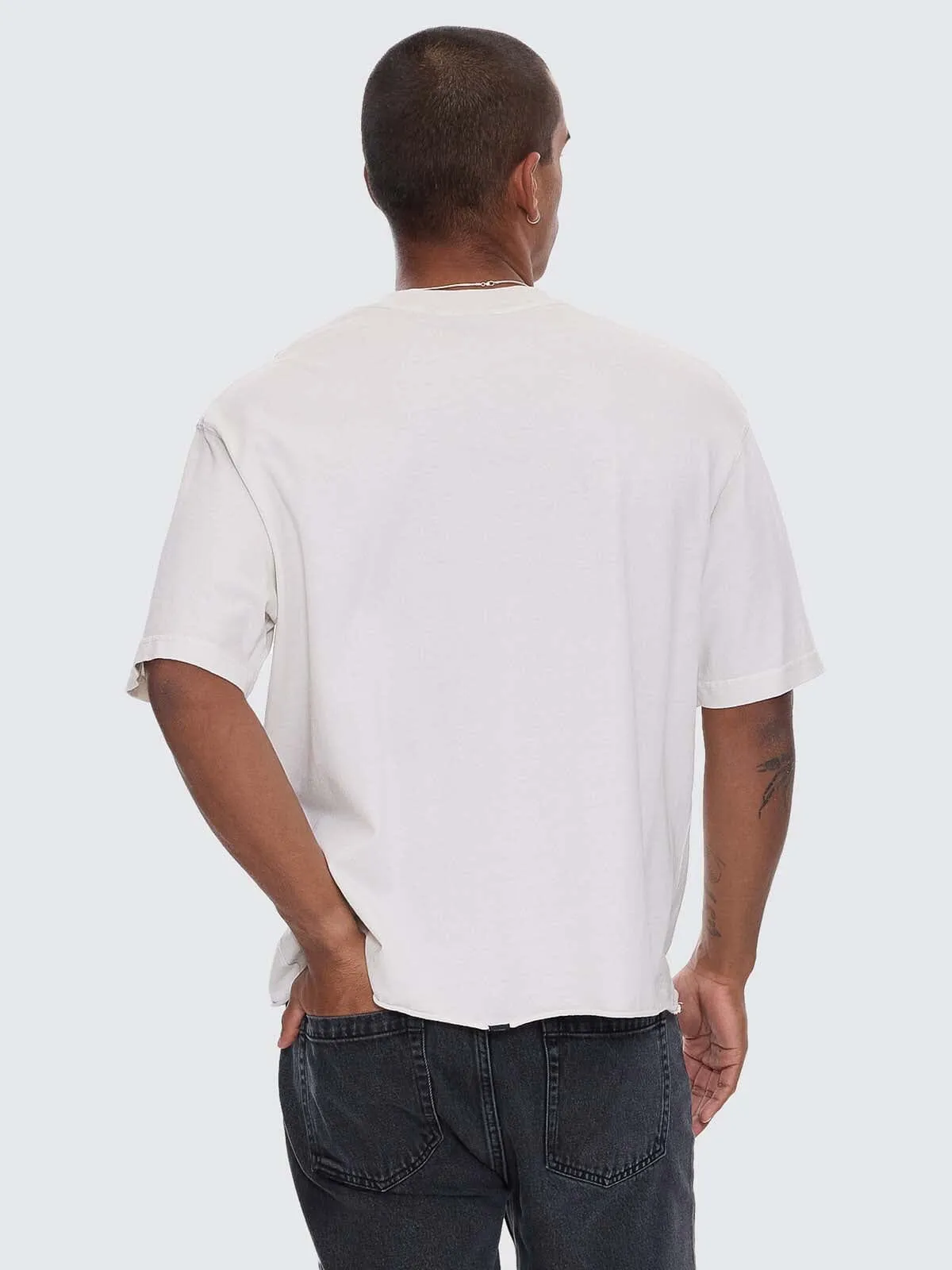 Excitement Excitement Embro Box Crop Tee - Lily White sold by Thrills product image thumbnail 3