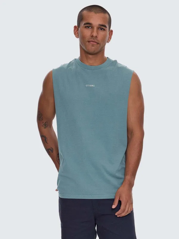 Minimal Thrills Merch Fit Muscle Tee - Green Coast sold by Thrills