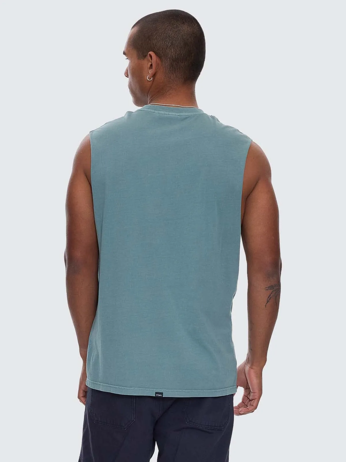 Minimal Thrills Merch Fit Muscle Tee - Green Coast sold by Thrills product image thumbnail 3