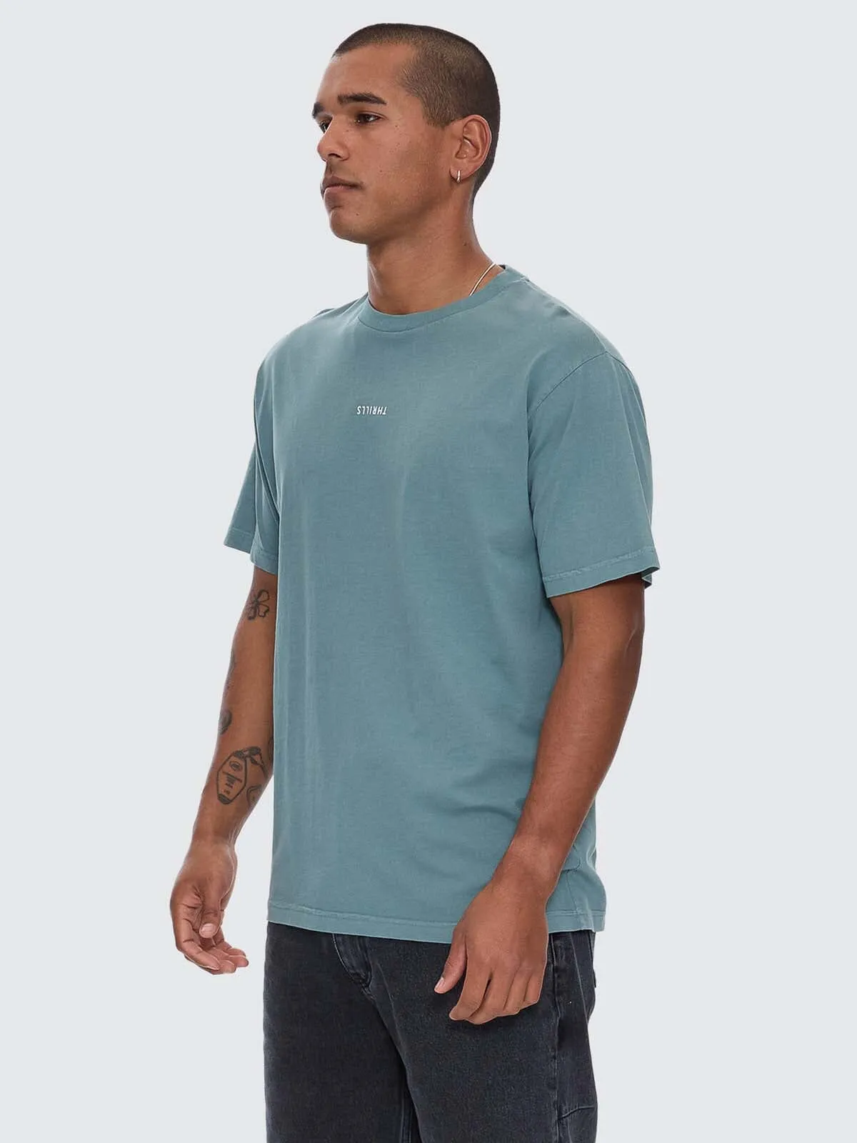 Minimal Thrills Merch Fit Tee - Green Coast sold by Thrills product image thumbnail 2