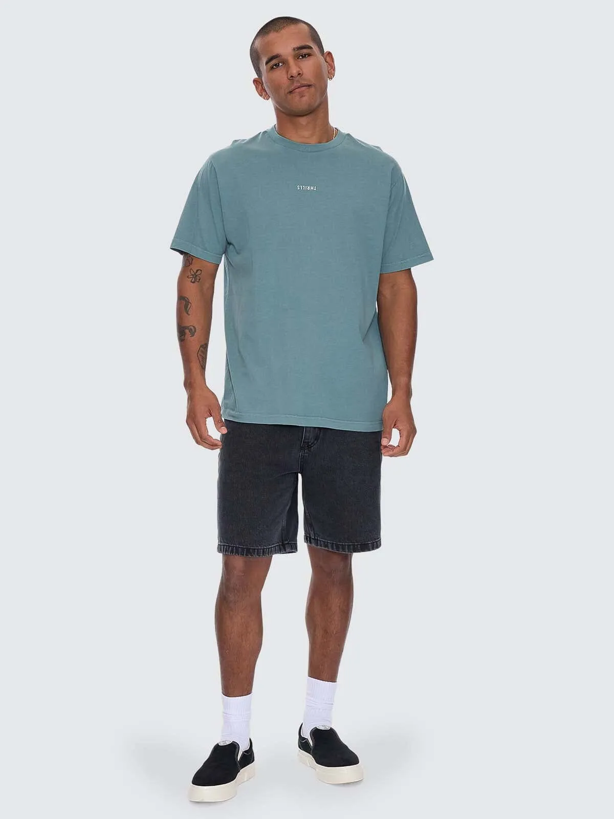 Minimal Thrills Merch Fit Tee - Green Coast sold by Thrills product image thumbnail 5
