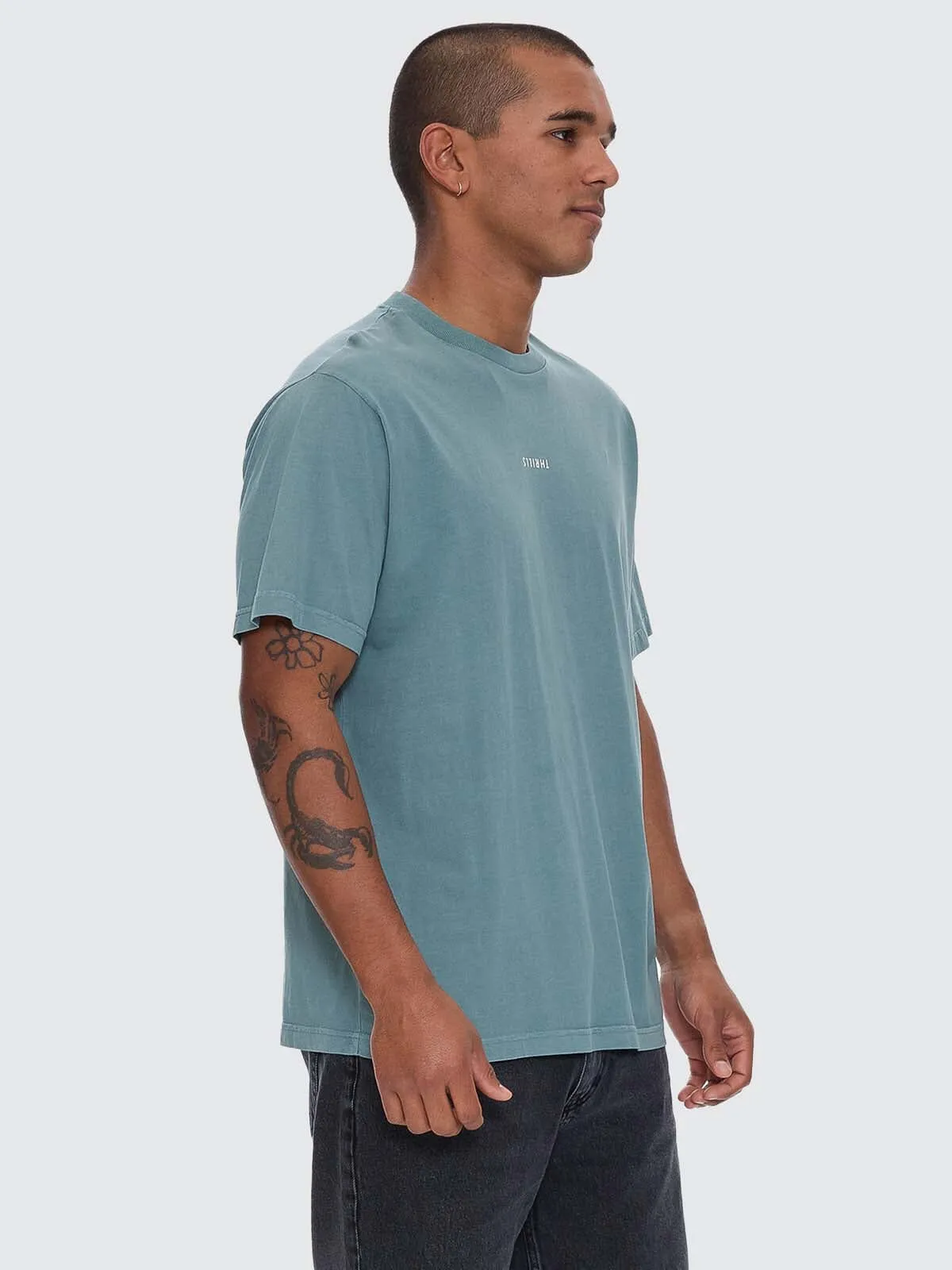 Minimal Thrills Merch Fit Tee - Green Coast sold by Thrills product image thumbnail 4