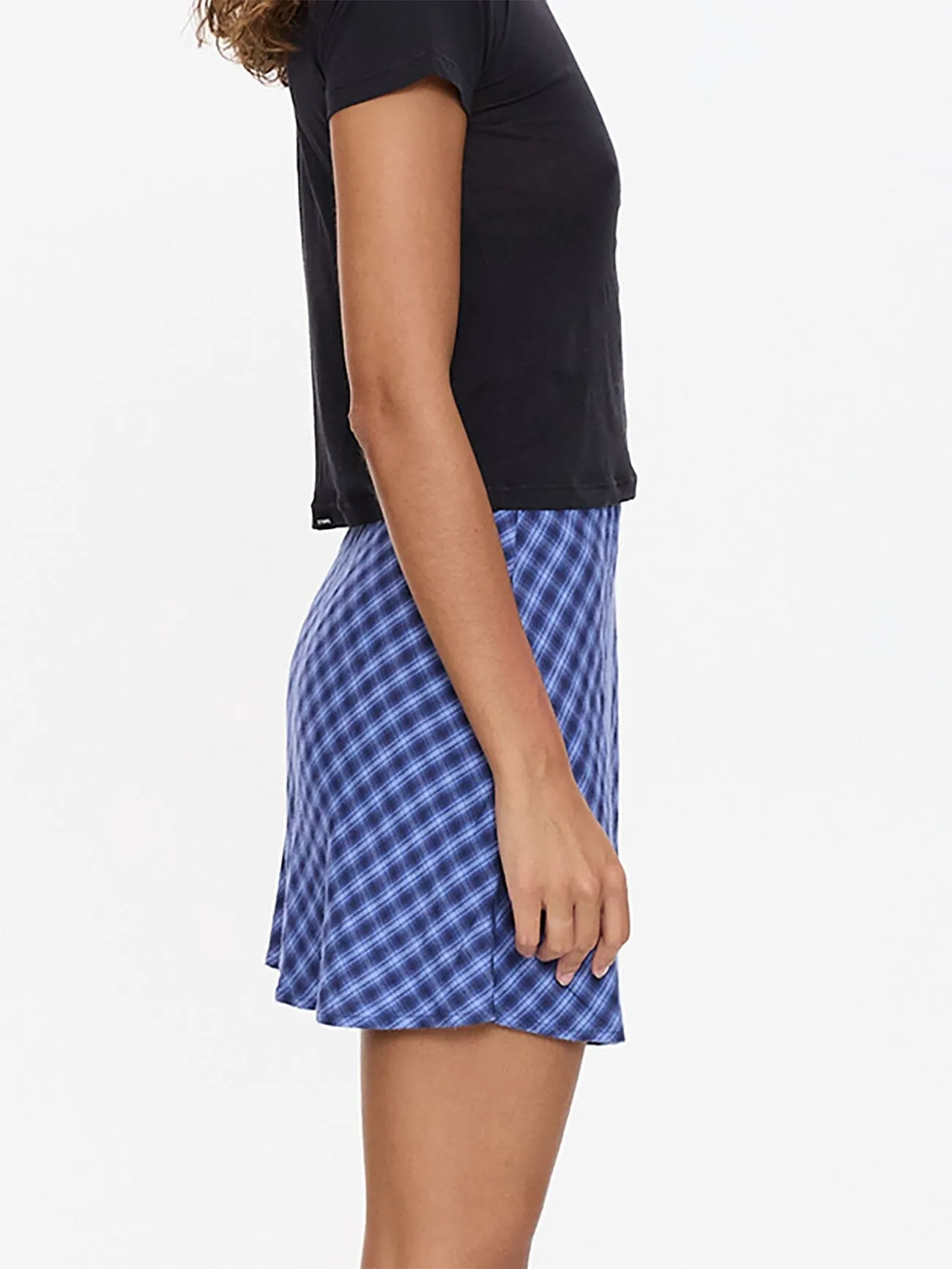 High Speed Check Mini Skirt - Guardian Navy sold by Thrills product image thumbnail 3