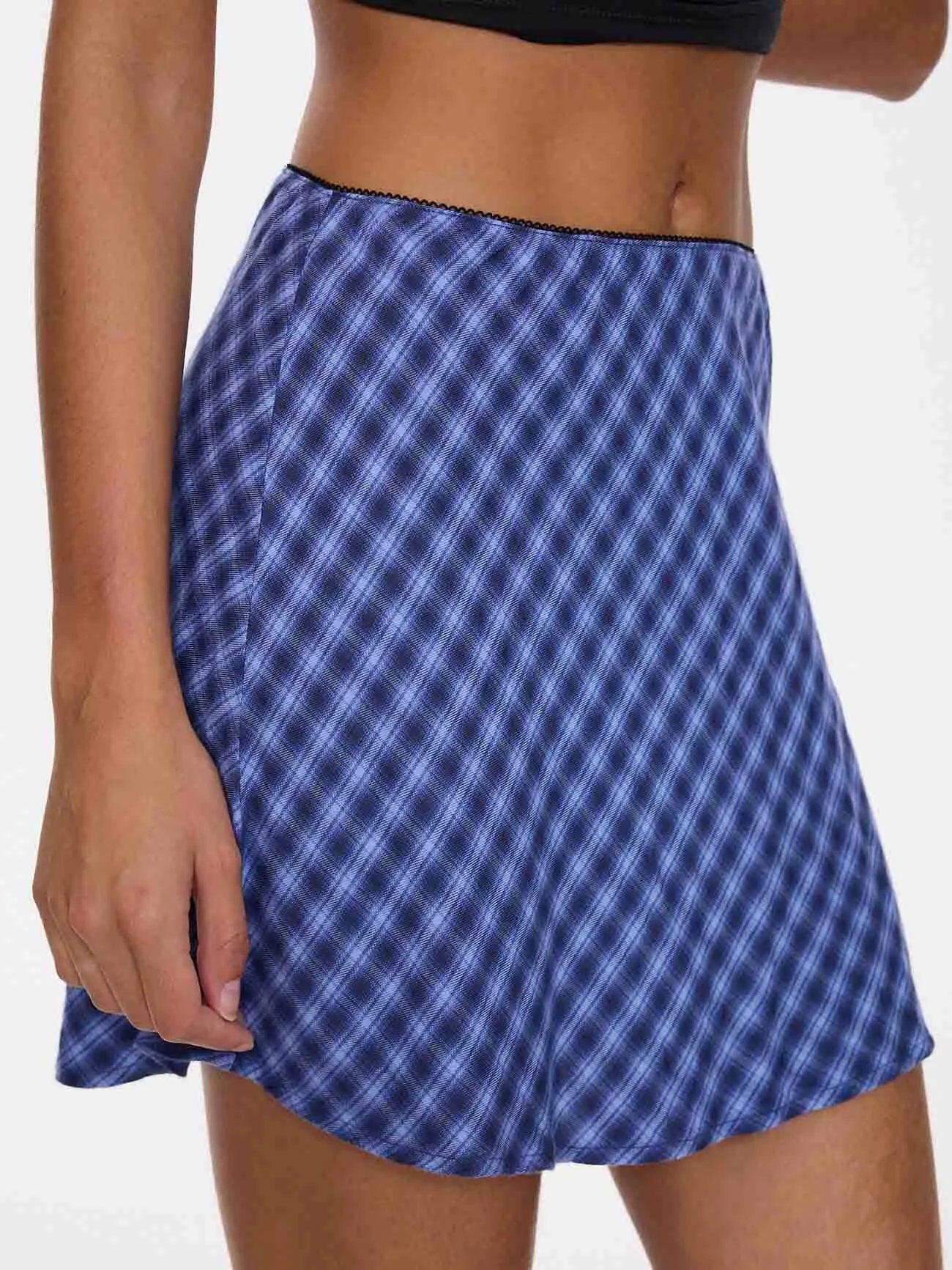 High Speed Check Mini Skirt - Guardian Navy sold by Thrills product image thumbnail 2