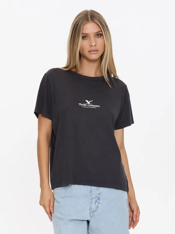 Haven For The Reckless Relaxed Tee - Dark Charcoal made by Thrills