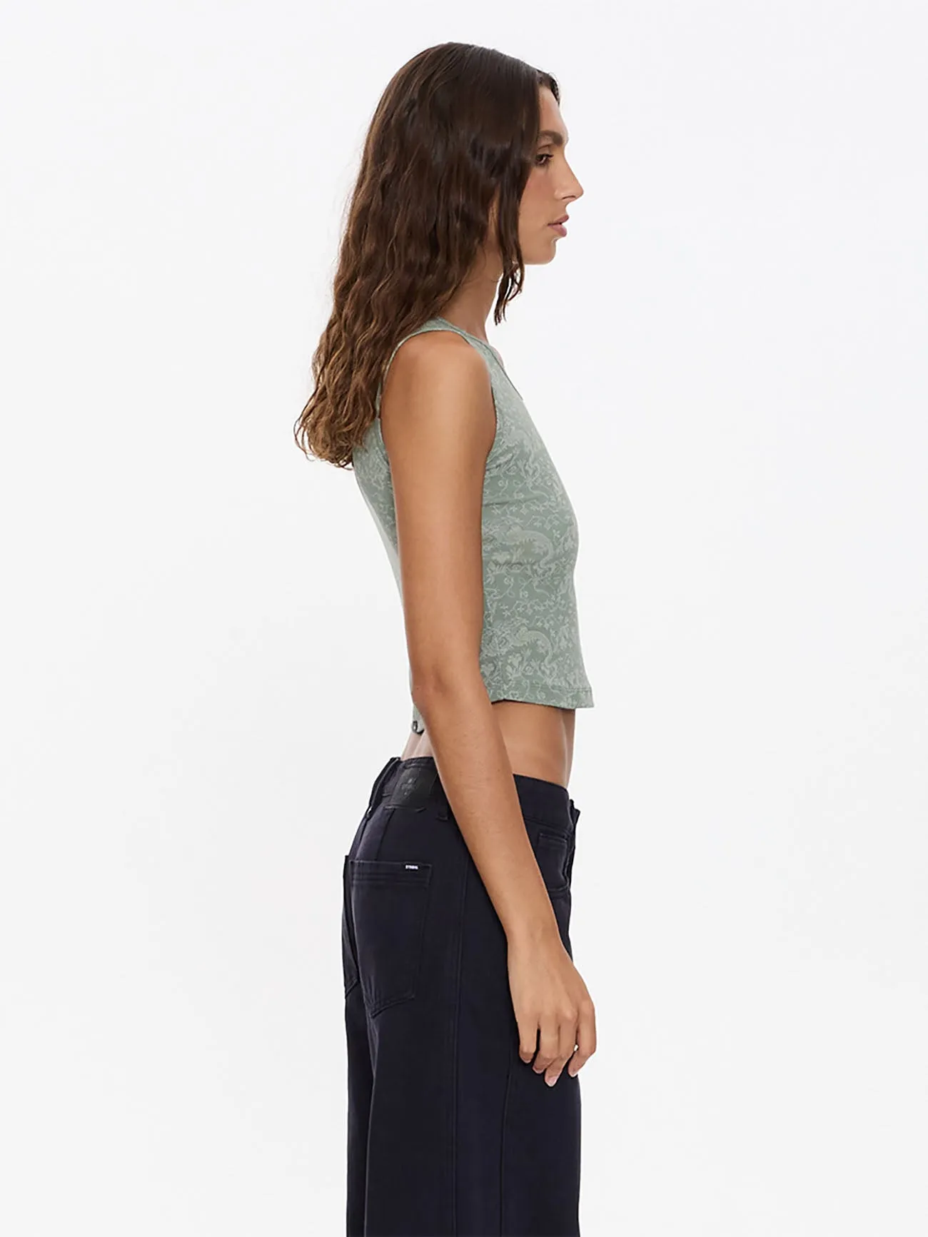 Speak No Evil Y2K Tank - Dirty Sage sold by Thrills product image thumbnail 3