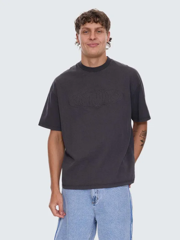 Shadowless Box Fit Oversize Tee - Dark Charcoal sold by Thrills