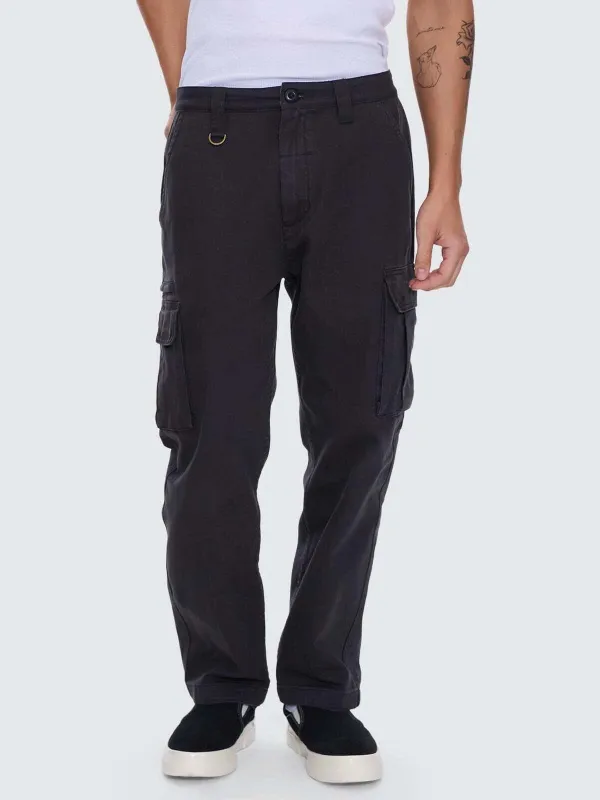 Slacker Union Relaxed Cargo Pant - Dark Charcoal sold by Thrills