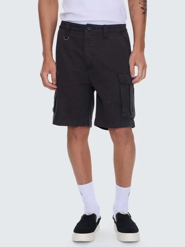 Slacker Union Relaxed Cargo Short - Dark Charcoal sold by Thrills
