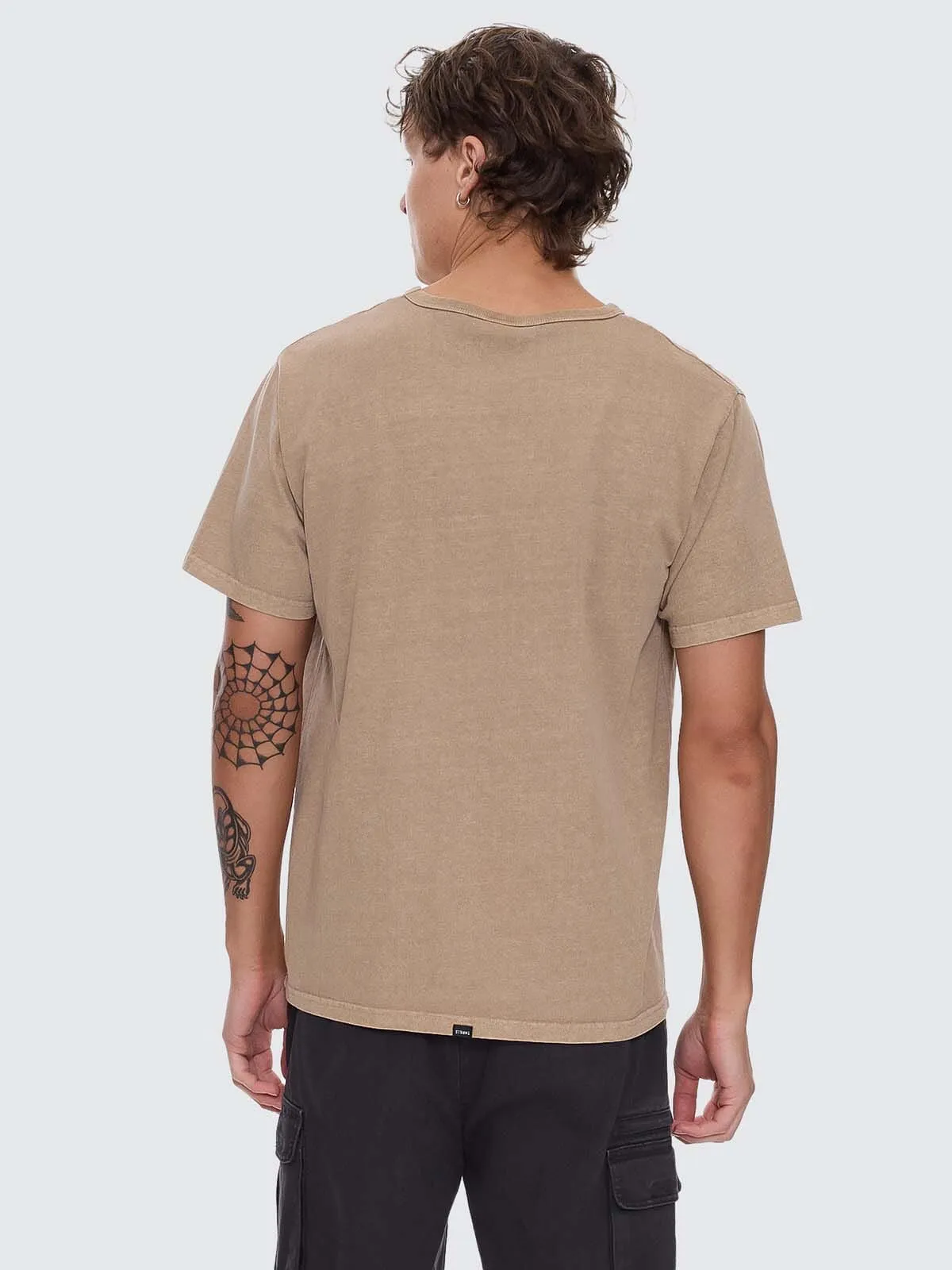 Thrills Workwear Embro Merch Fit Tee - Sand sold by Thrills product image thumbnail 3