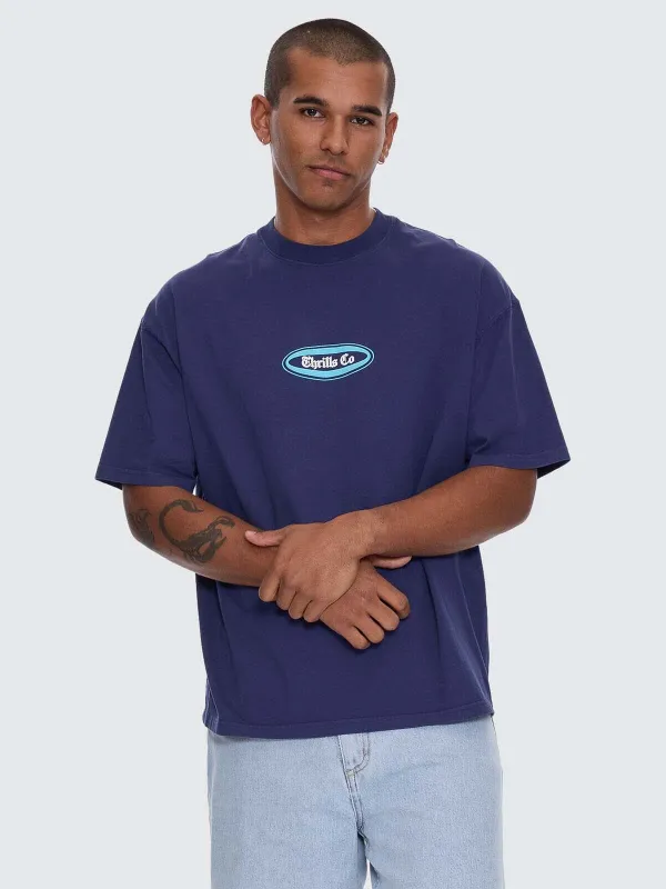 Bueno Bueno Bueno Oversize Fit Tee - Guardian Navy sold by Thrills
