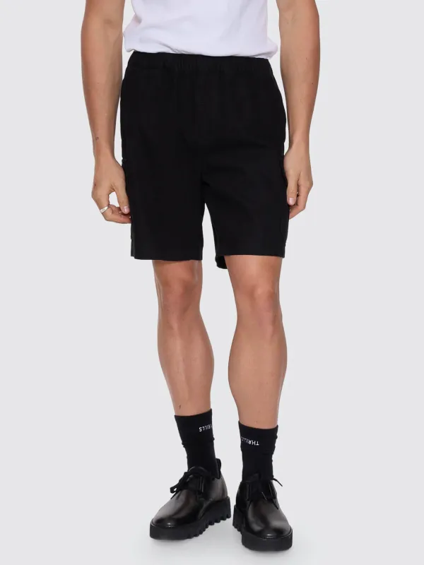 Bueno Elastic Cargo Short - Black sold by Thrills