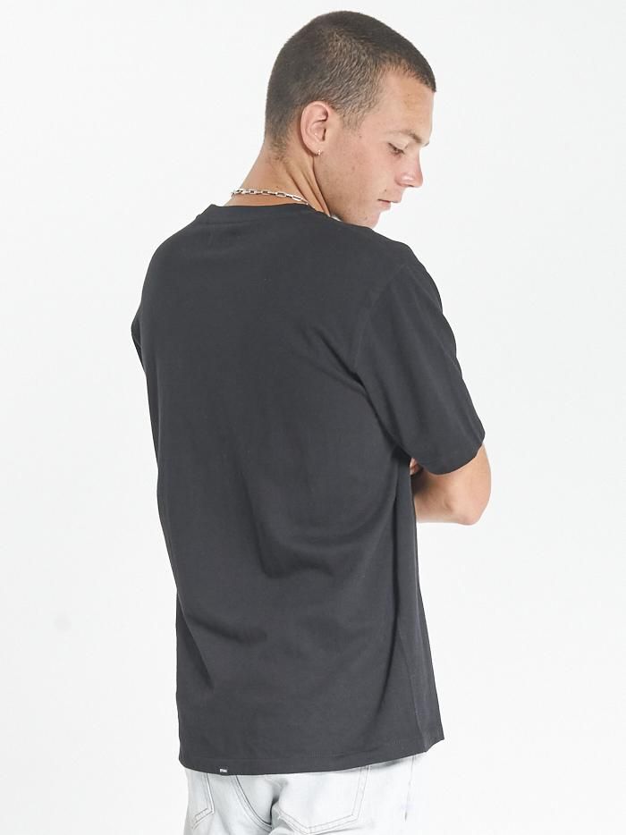 Tonal Thrills Box Embro Merch Fit Tee - Black sold by Thrills product image thumbnail 2