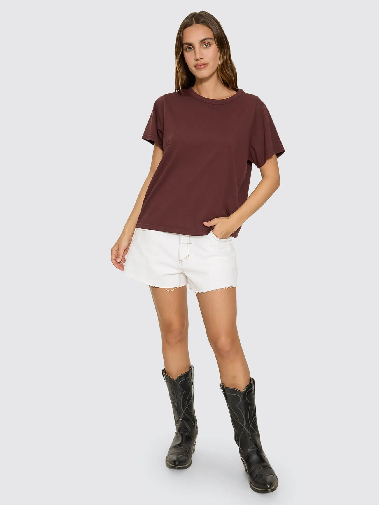 Thrills Relaxed Tee - Bitter Chocolate sold by Thrills product image thumbnail 2