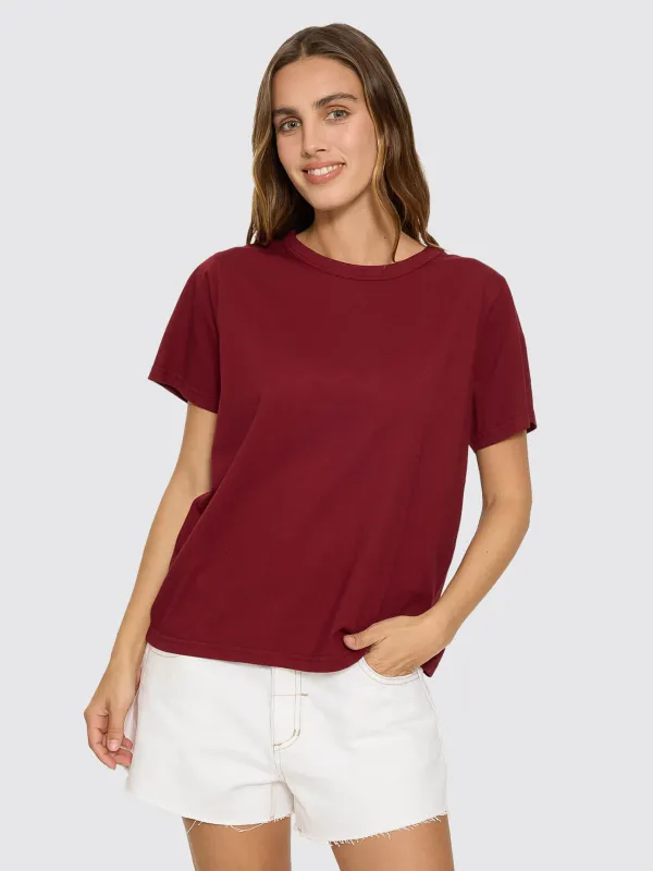 Thrills Relaxed Tee - Cabernet sold by Thrills