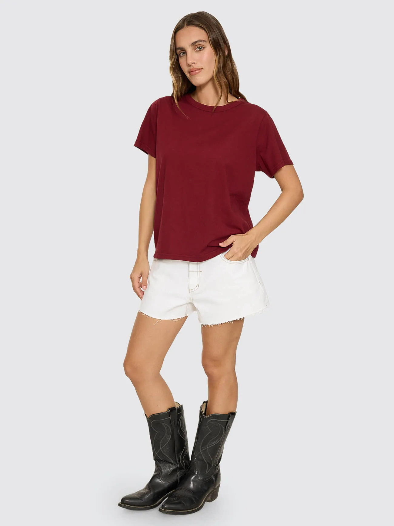 Thrills Relaxed Tee - Cabernet sold by Thrills product image thumbnail 2