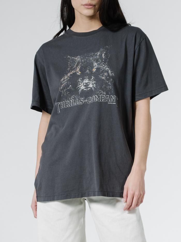 Shades of Wolf Band Fit Tee - Vintage Black sold by Thrills product image thumbnail 4