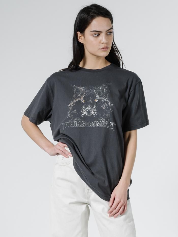 Shades of Wolf Band Fit Tee - Vintage Black sold by Thrills